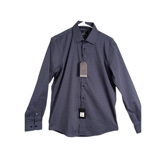 Ben Sherman Other - Ben Sherman Dress Shirt Men Size M Long Sleeve Blue Floral Button Up Classic NWT